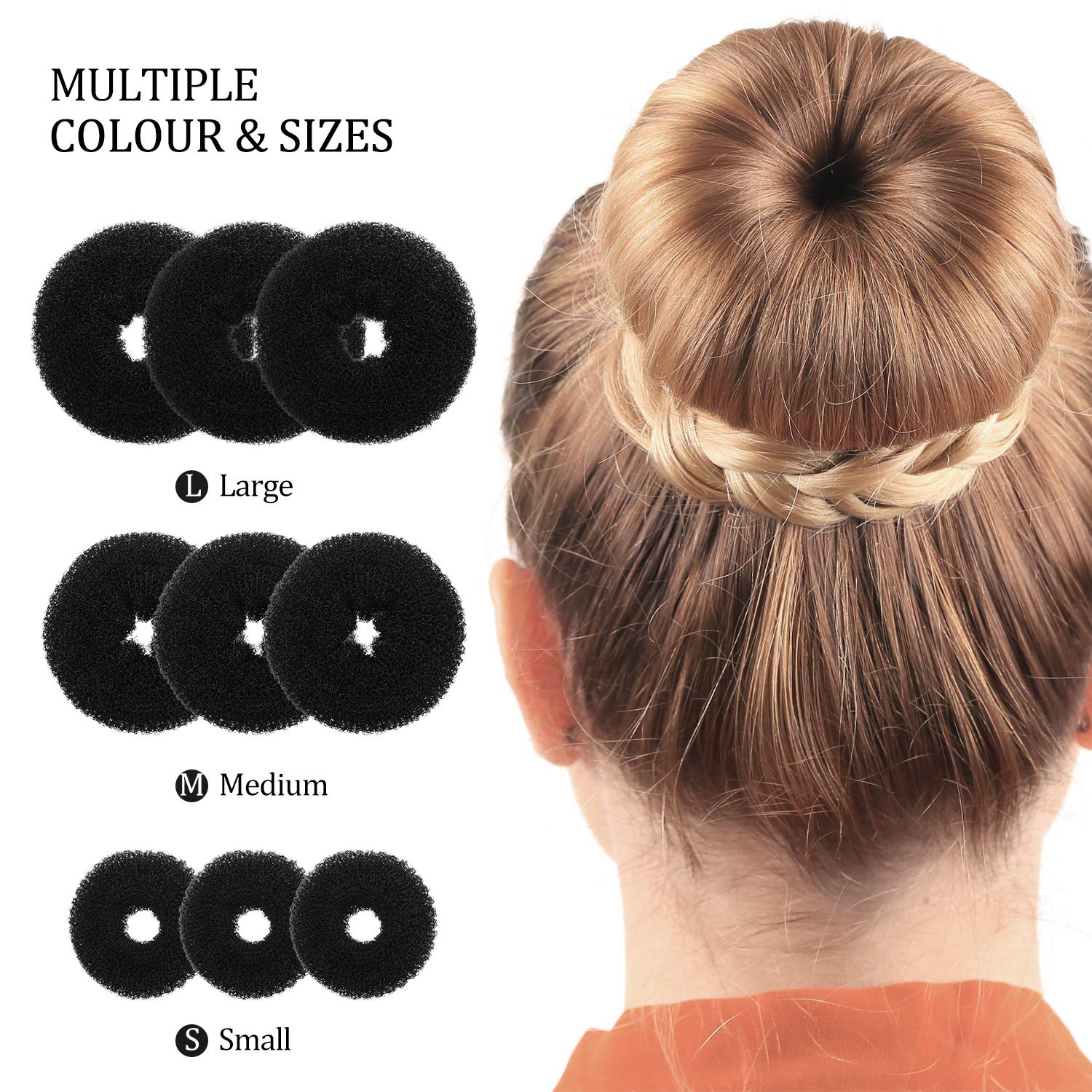 Willbond hair elastic bands 12pcs secure hairstyles during workouts and daily wear.