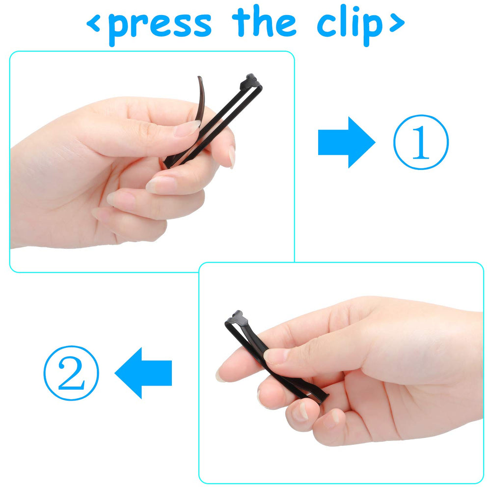 WILLBOND silver hair clip offering anti-slip grip for reliable wear