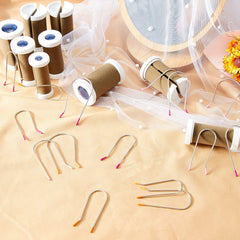 WILLBOND hot roller clips large pack assembly illustrating replacement parts for easy home styling.