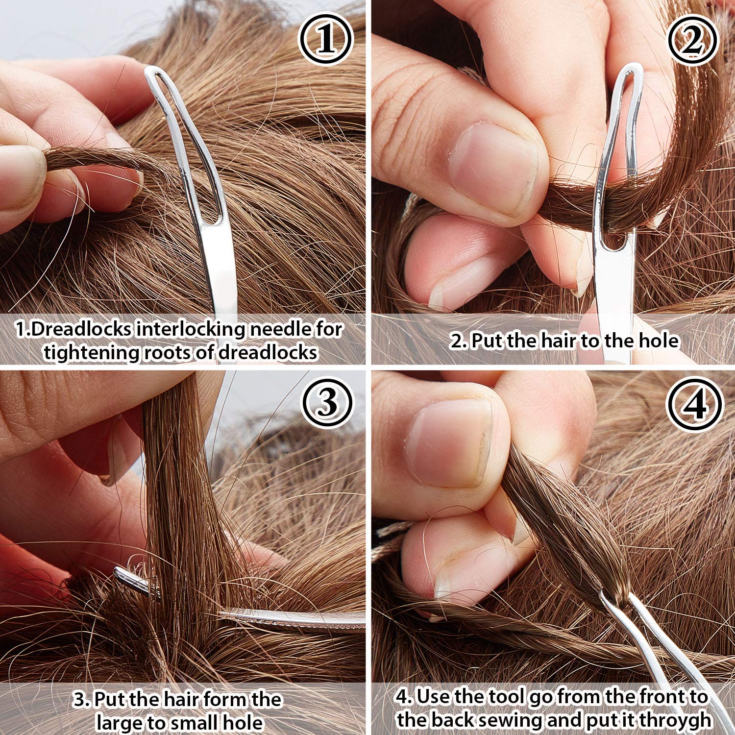 Willbond dreadlocks kit in hand demonstrating easy use