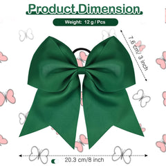 WILLBOND jumbo bow green elastic-band closeup highlights sturdy grosgrain ribbon
