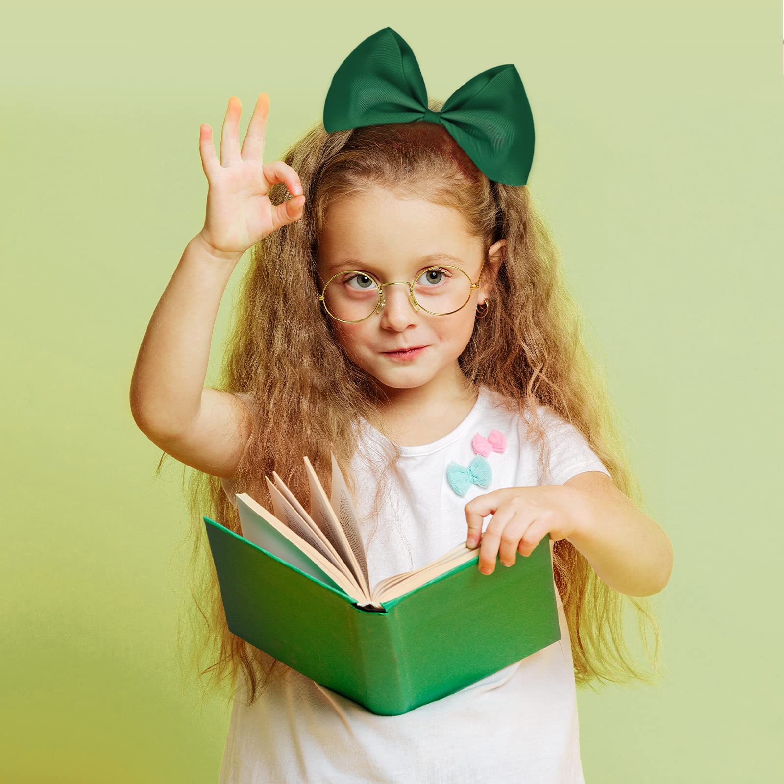 WILLBOND jumbo bow green wrinkle note shows fluffing option for neat display