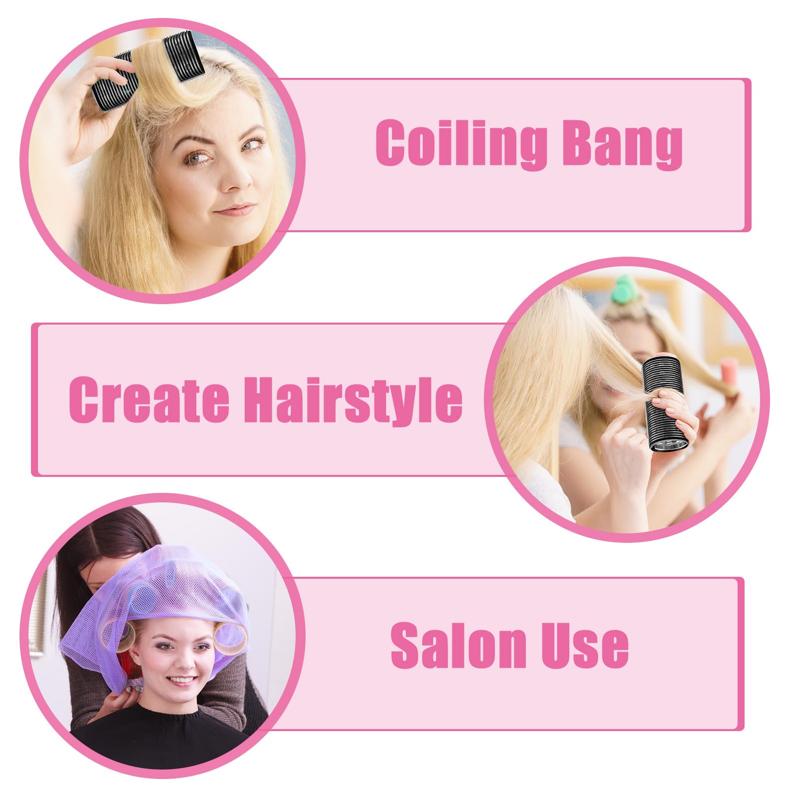 WILLBOND 4.7 inch long rollers create large, springy salon curls.