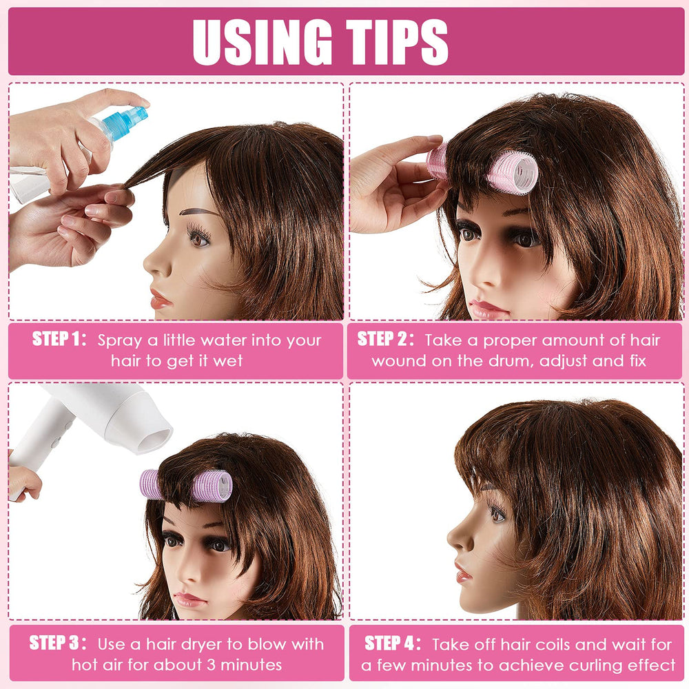 WILLBOND long hair rollers purple deliver springy curls with heat-dispersion efficiency.