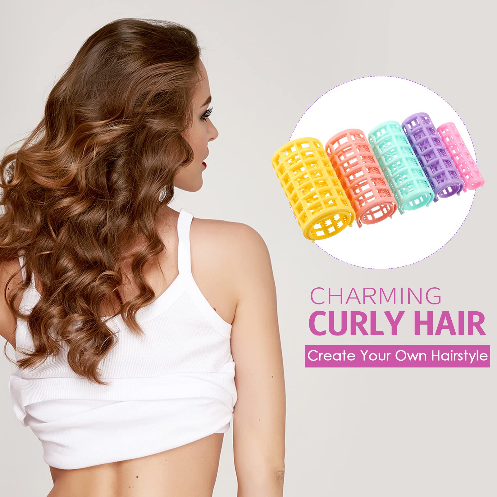 WILLBOND multi-size rollers show five diameter options for customizable curls