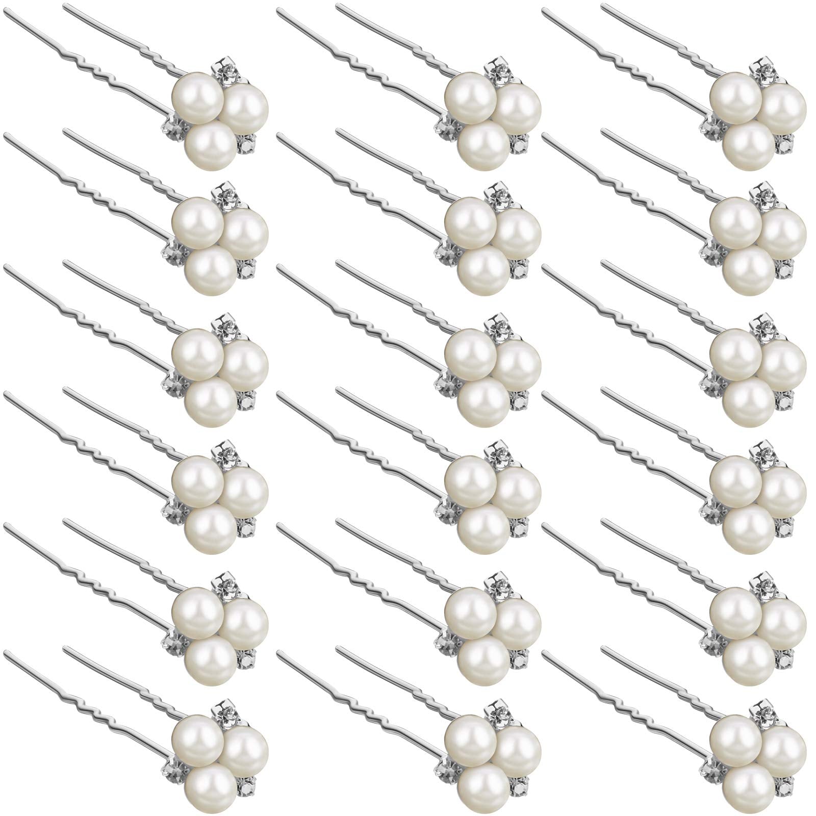 Willbond pearl hair pin-1 adds wedding-day sparkle for elegant hairstyles.