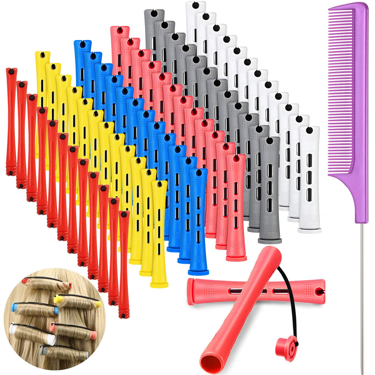WILLBOND perm rods set colors for versatile curling styles and quick styling sessions.