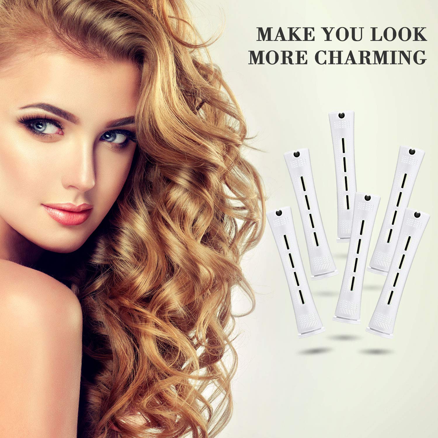 WILLBOND plastic curling rollers with vents for even saturation
