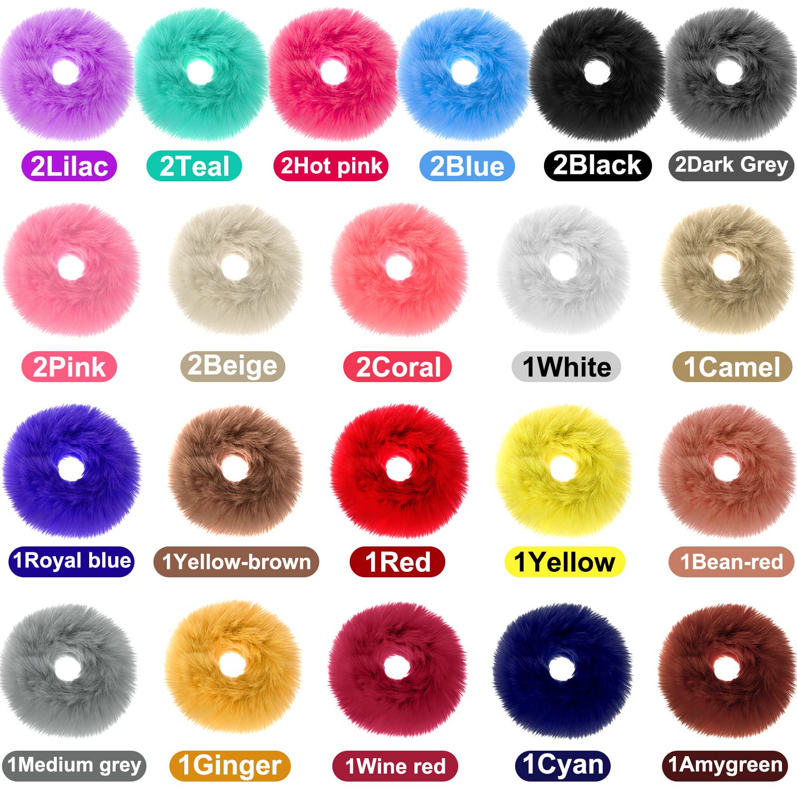 Willbond pom-pom hair tie closeup highlights soft texture and vibrant color variety for daily wear.