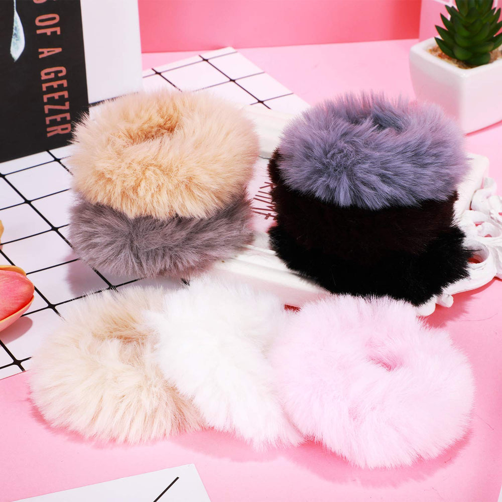 WILLBOND pom-pom hair ties color set showing bright hues for easy outfit matching