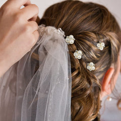WILLBOND rose gold hair pin detail rhinestones highlight delicate craftsmanship