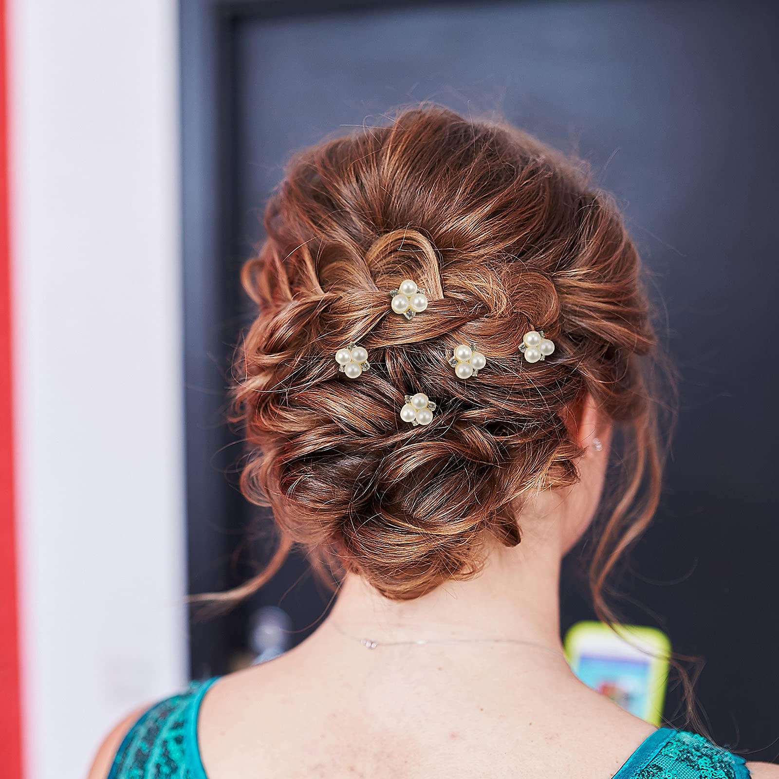 WILLBOND rose gold wedding pearl hair pin packaging included for easy gifting