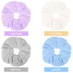 WillBond microfiber scrunchies with soft texture and quick dryness