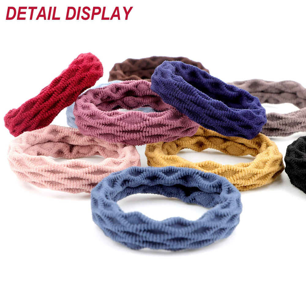 Willbond seamless hair ties stretch to large diameter for thick curls