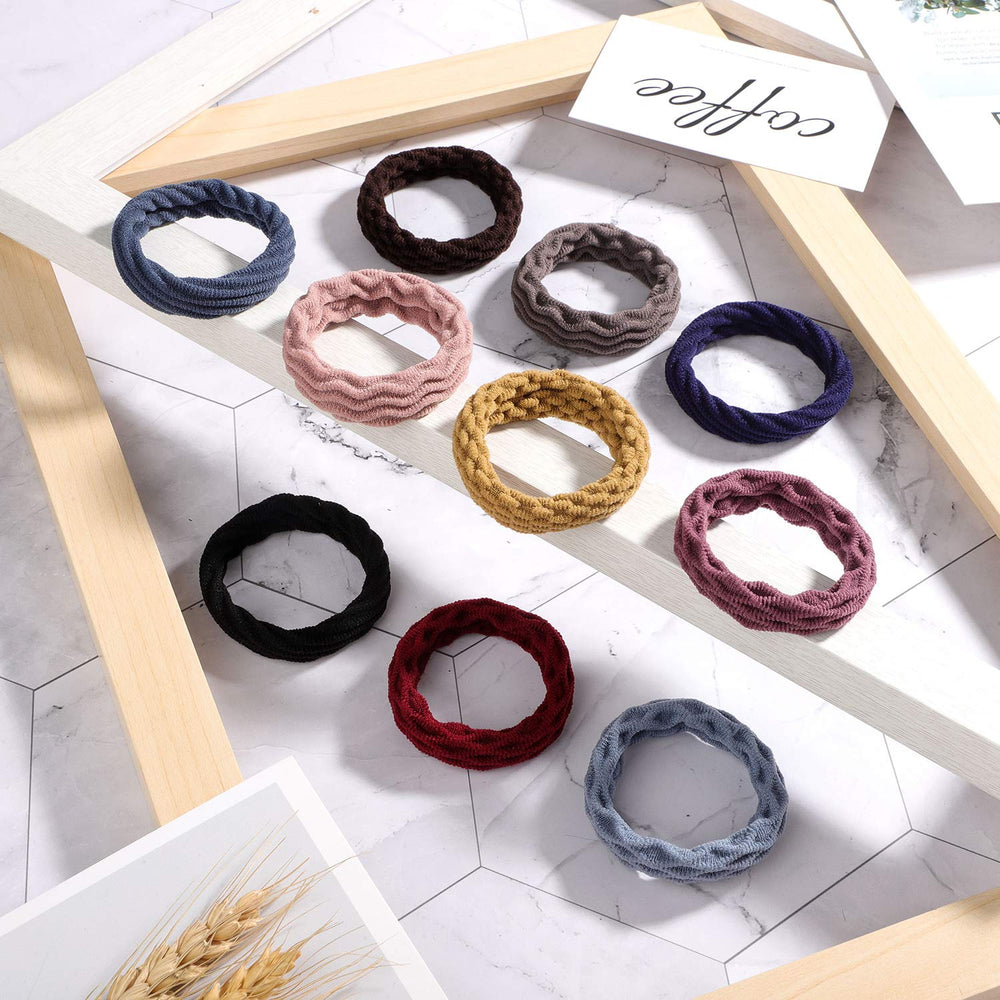 Willbond seamless hair ties in use during workout for secure hold