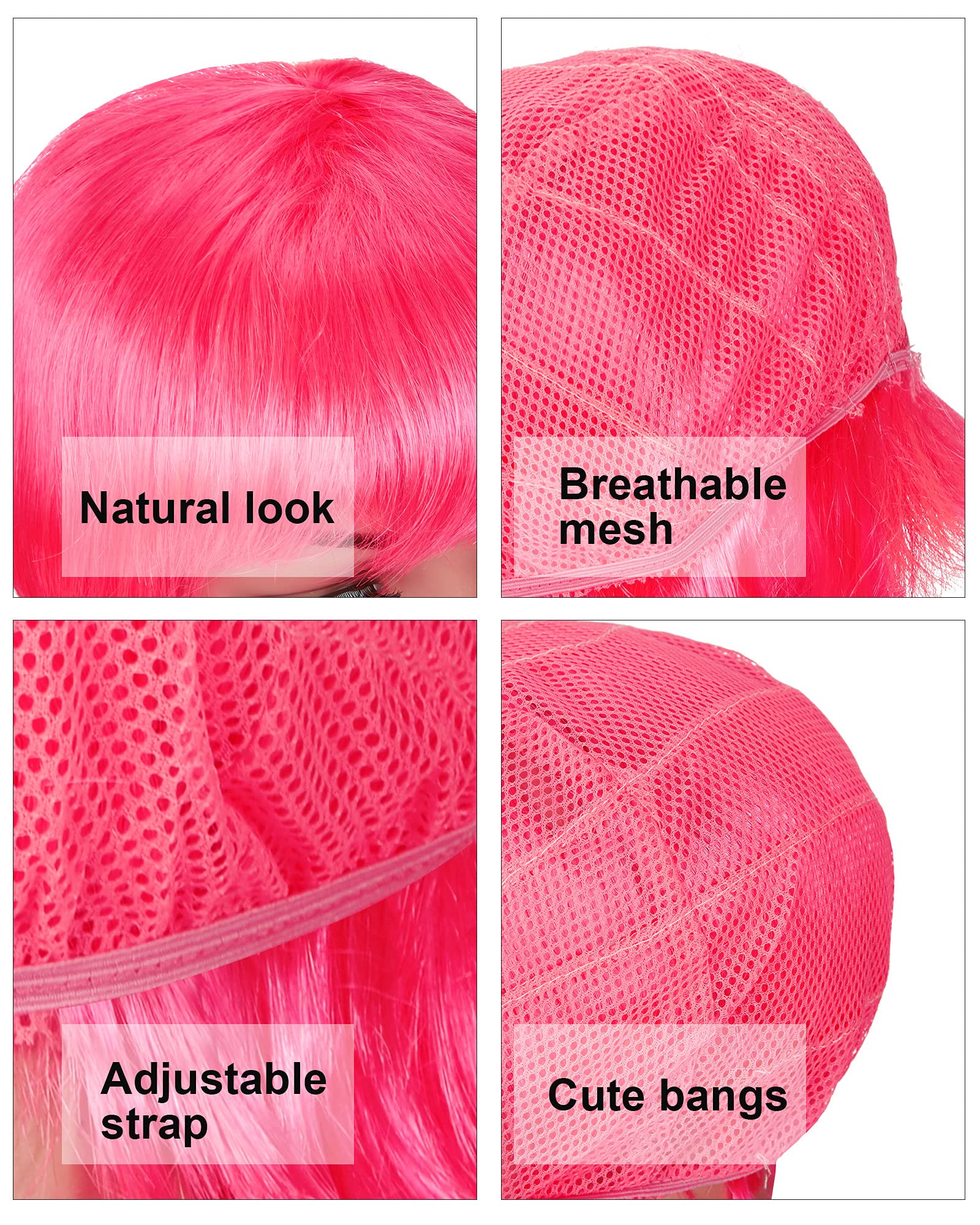 WILLBOND short bob wig packaging shows two colorful options