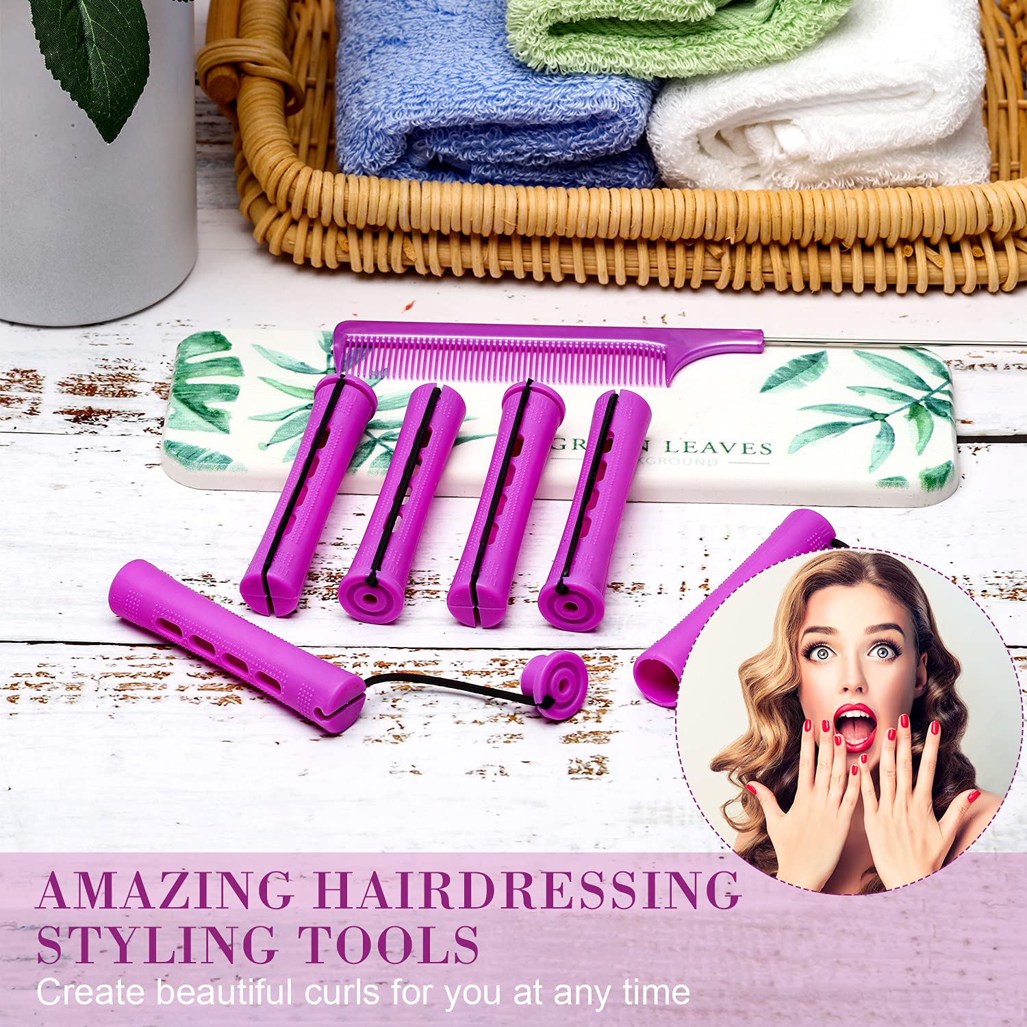 WILLBOND steel rat-tail comb image shows precise sectioning for even curls.