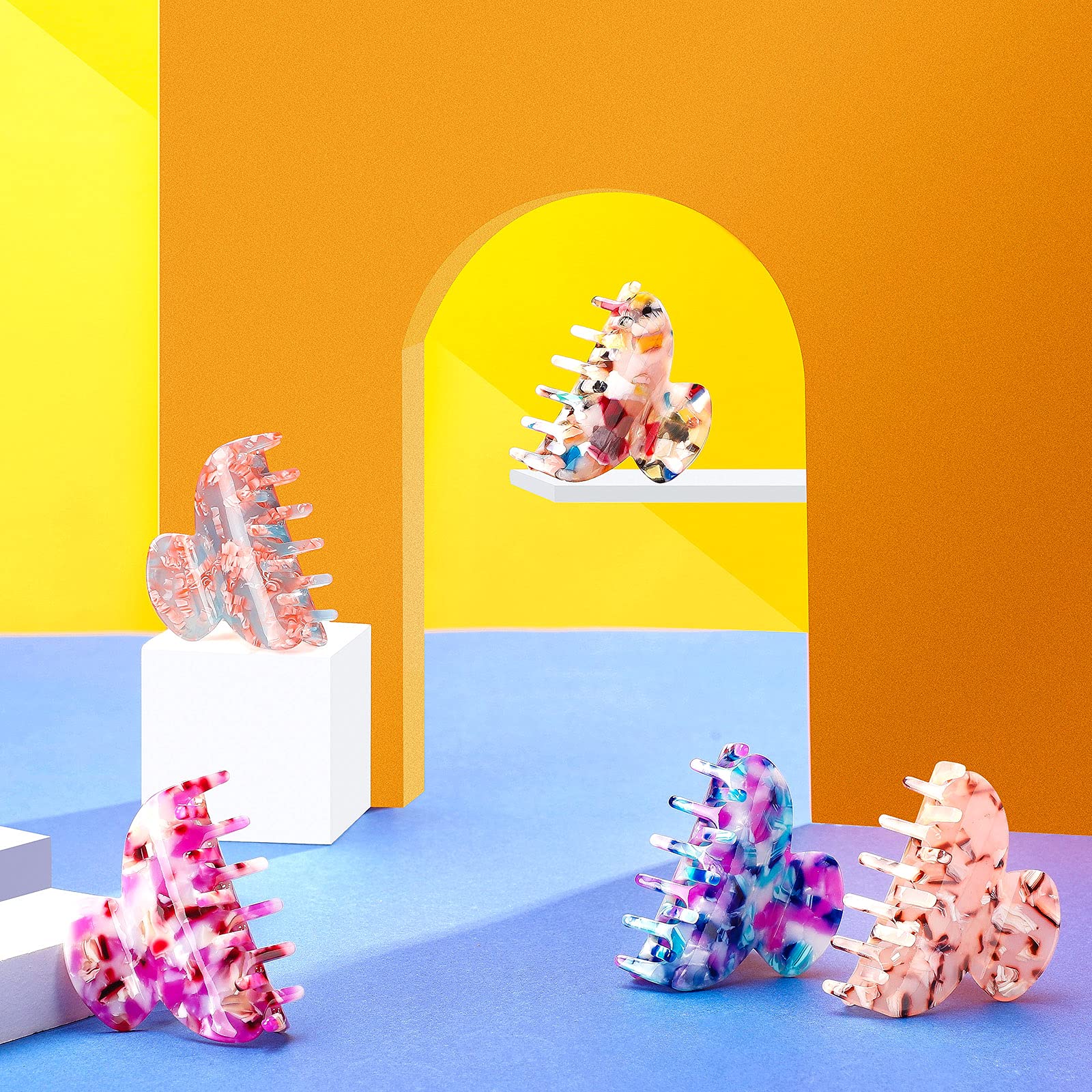 willbond strong-spring claw clip secures hair without slipping