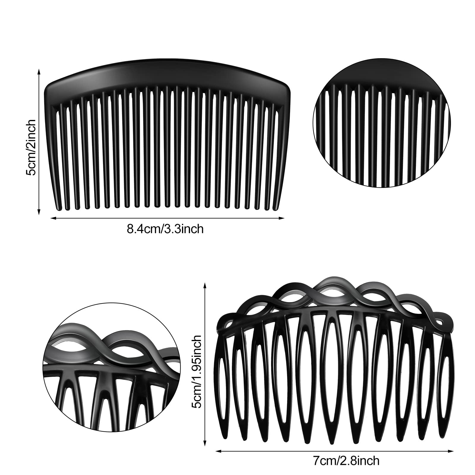 WILLBOND arc 11-teeth brown hair comb for daily styling.