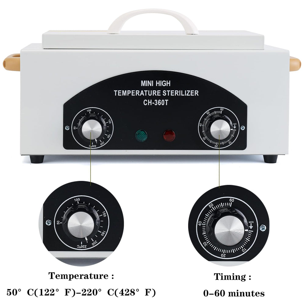 Winb high-temp sterilizer stainless-steel body offers durable performance under frequent use.