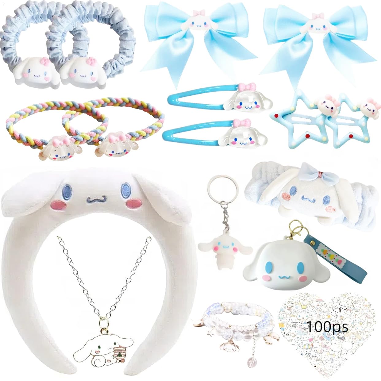WINBBY kawaii headband gift set—a soft blue daily wear accessory