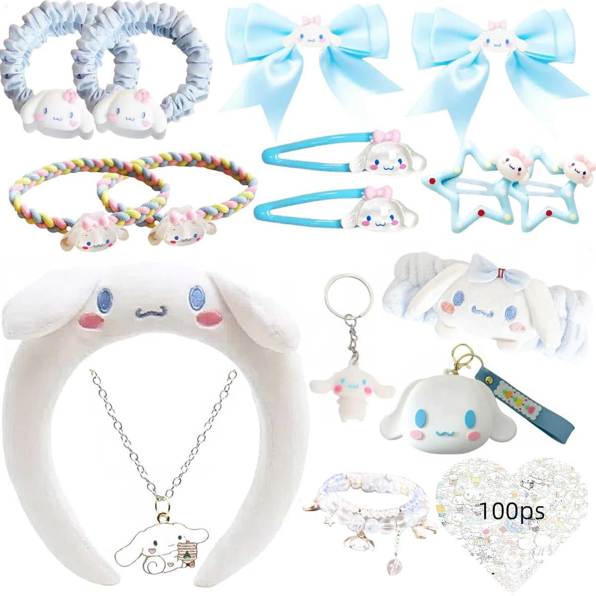 WINBBY kawaii headband gift set—a soft blue daily wear accessory
