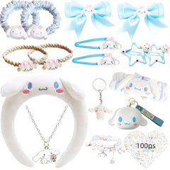 WINBBY kawaii headband gift set—a soft blue daily wear accessory