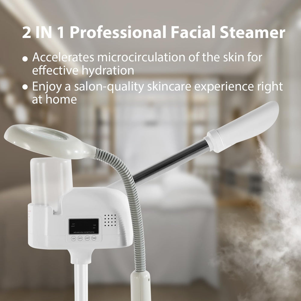 WINEDYOUNG facial steamer side view highlighting compact home setup.