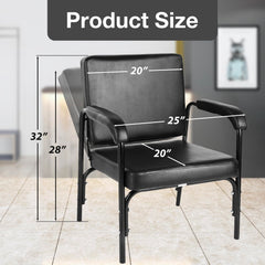WINEDYOUNG shampoo chair rust-resistant galvanized frame ensures lasting durability.