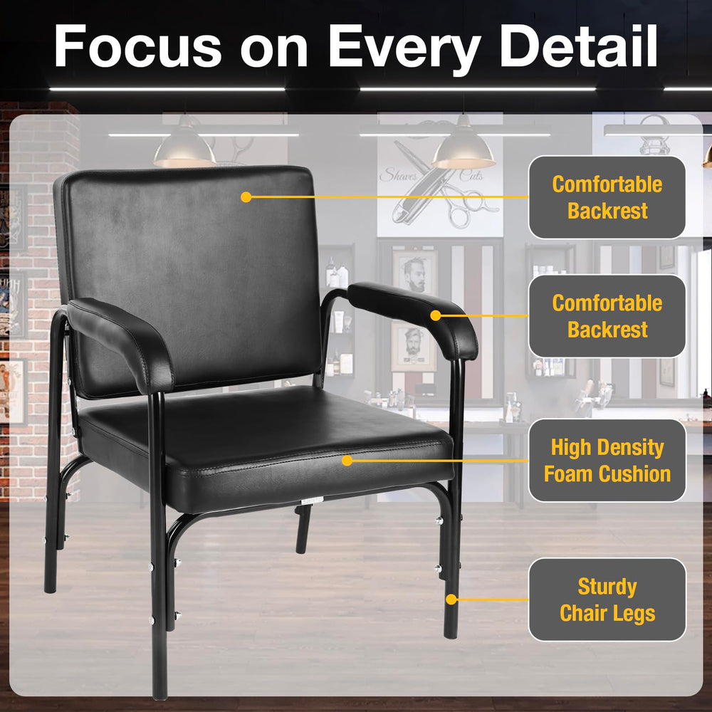WINEDYOUNG shampoo chair wide seat pairs with standard shampoo bowls.