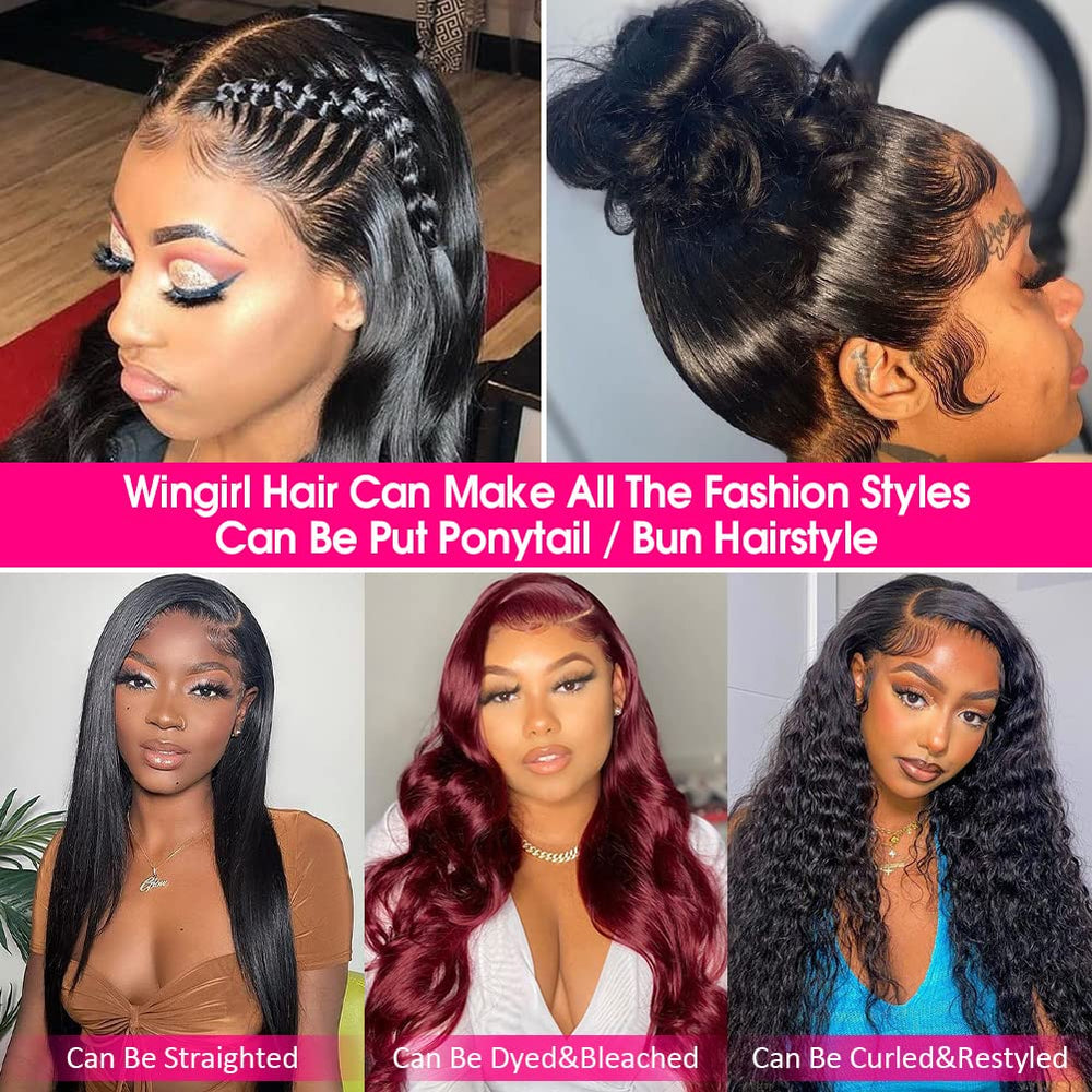Wingirl baby hair detail adds natural hairline and easy styling