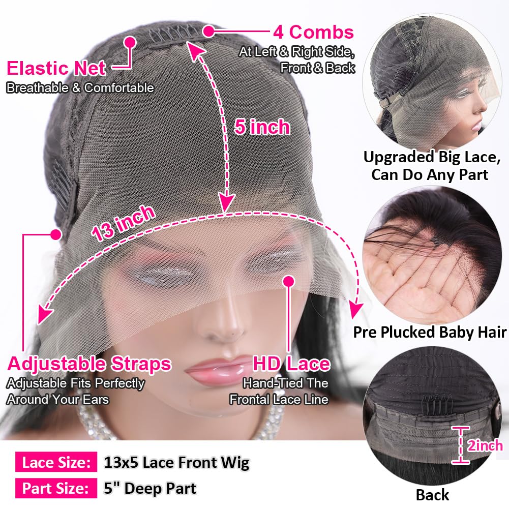Wingirl length 26 inch view emphasizes dramatic length and styling versatility