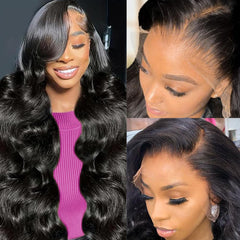 Wingirl 13x6 lace-front wig closeup shows natural hairline and baby hairs for seamless daily wear