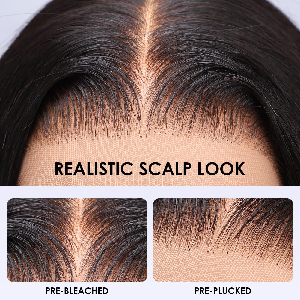 Wingirl pre-plucked natural hairline with baby hair closeup demonstrates natural scalp appearance