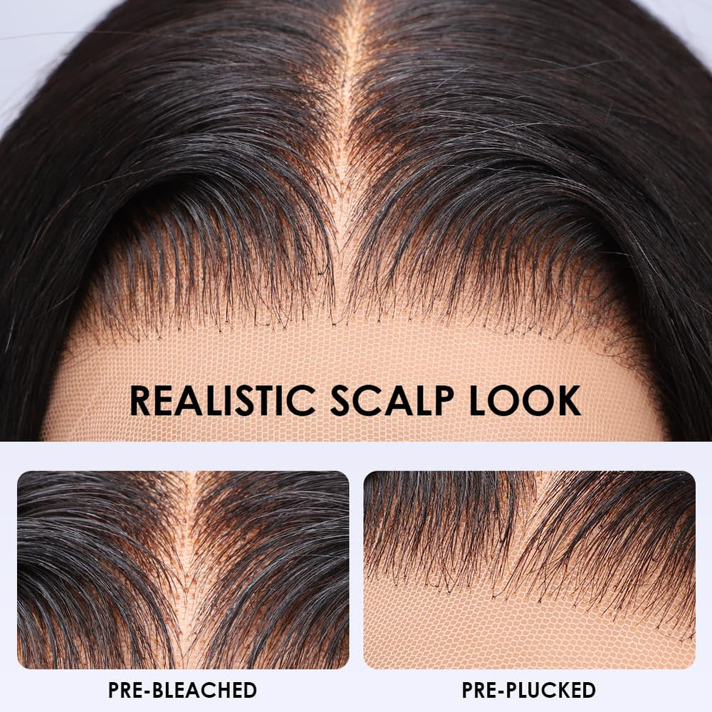 Wingirl pre-plucked natural hairline with baby hair closeup demonstrates natural scalp appearance