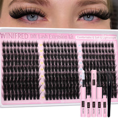 Winifred lash clusters kit fairy wispy image showing natural lashes for daily wear