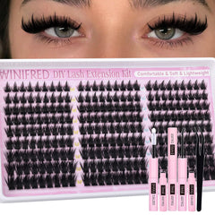 Winifred manga lash clusters pack—bold volume for anime-inspired daily looks.