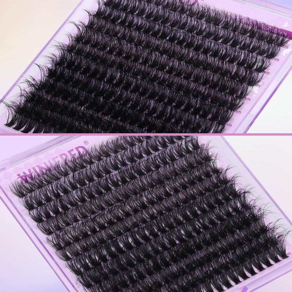 Winifred wispy mink cluster closeup shows soft, natural-looking volume.