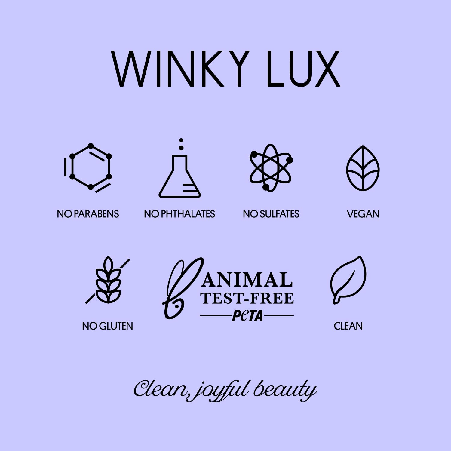 Winky Lux Amethyst Glimmer Balm cruelty-free, vegan, and plastic-neutral packaging.