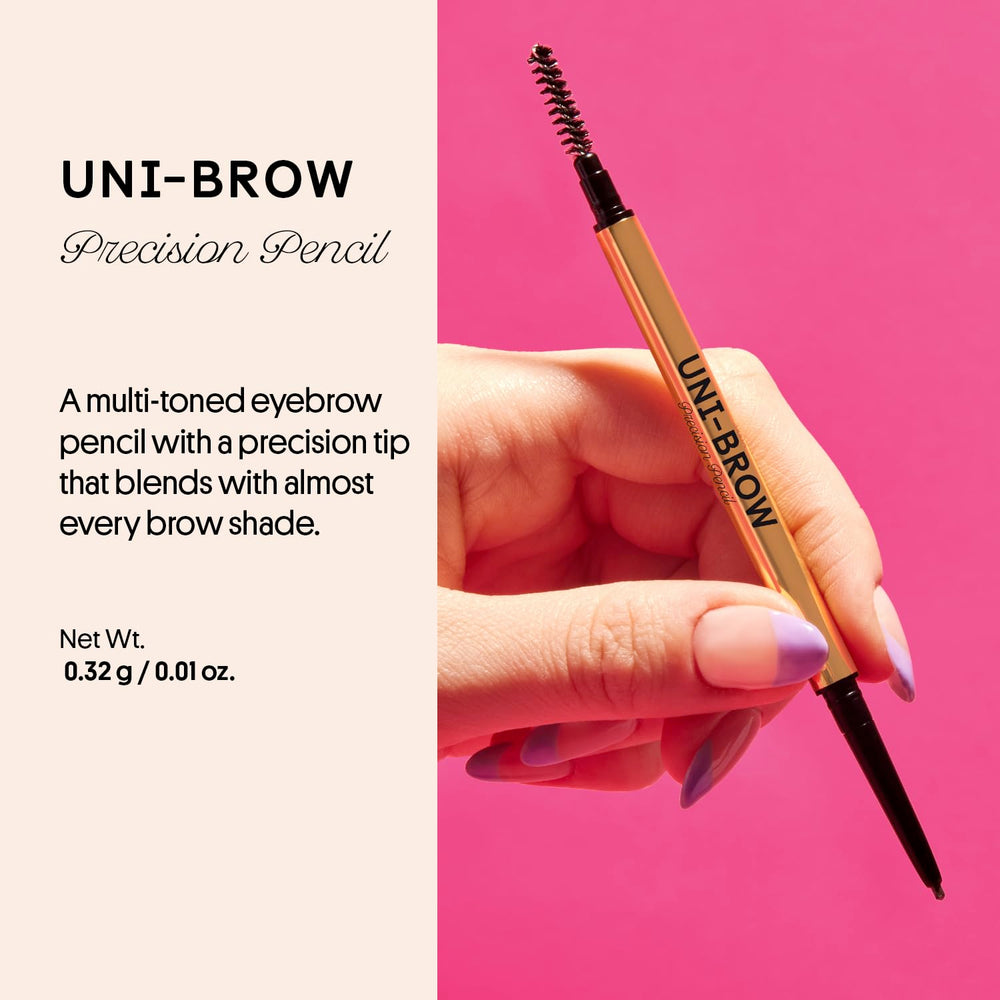 Winky Lux Uni-Brow spoolie in action for seamless blending.