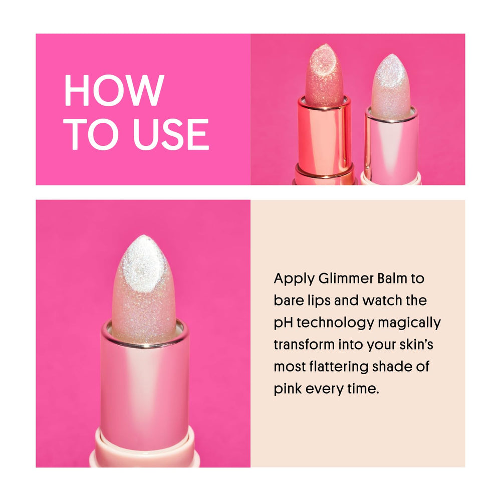 Winky Lux Unicorn Glimmer Balm soft lips benefit during daily makeup routines and errands.
