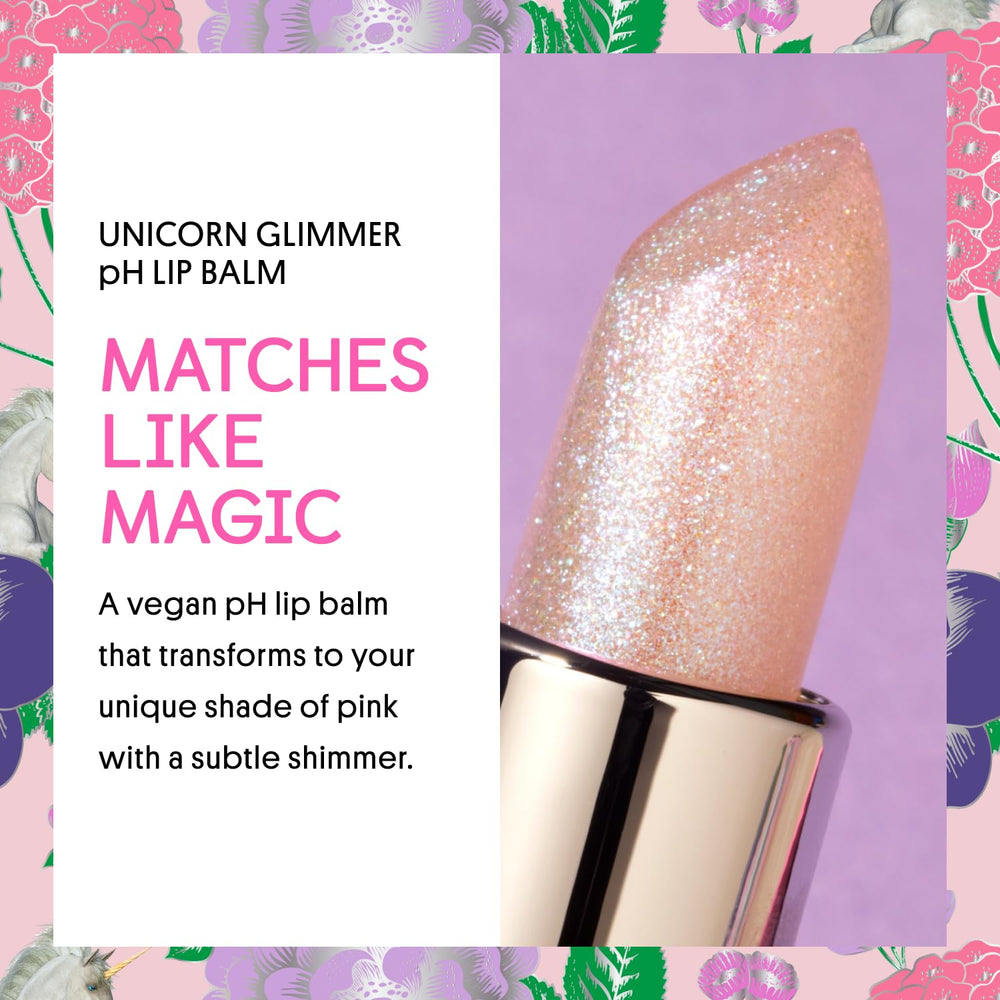 Winky Lux Unicorn Glimmer Balm vanilla scent adds a comforting aroma while conditioning lips.