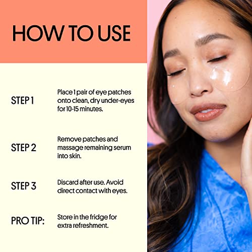 Winky Lux Wakey Wakey patches feature caffeine to help depuff morning eyes.