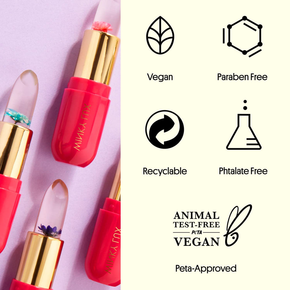 Winky Lux Flower Balm sustainable packaging and tint feature