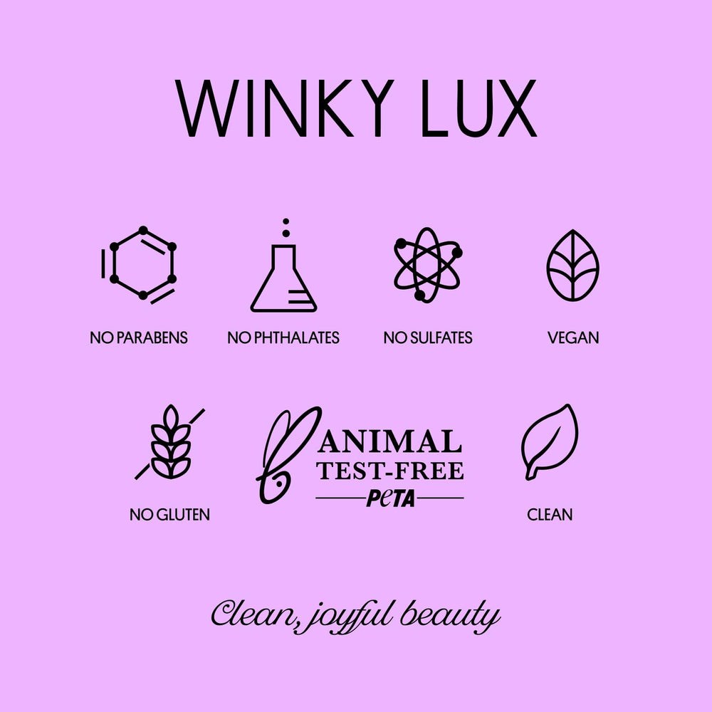 Winky Lux lip oil packaging demonstrates plastic-neutral initiative
