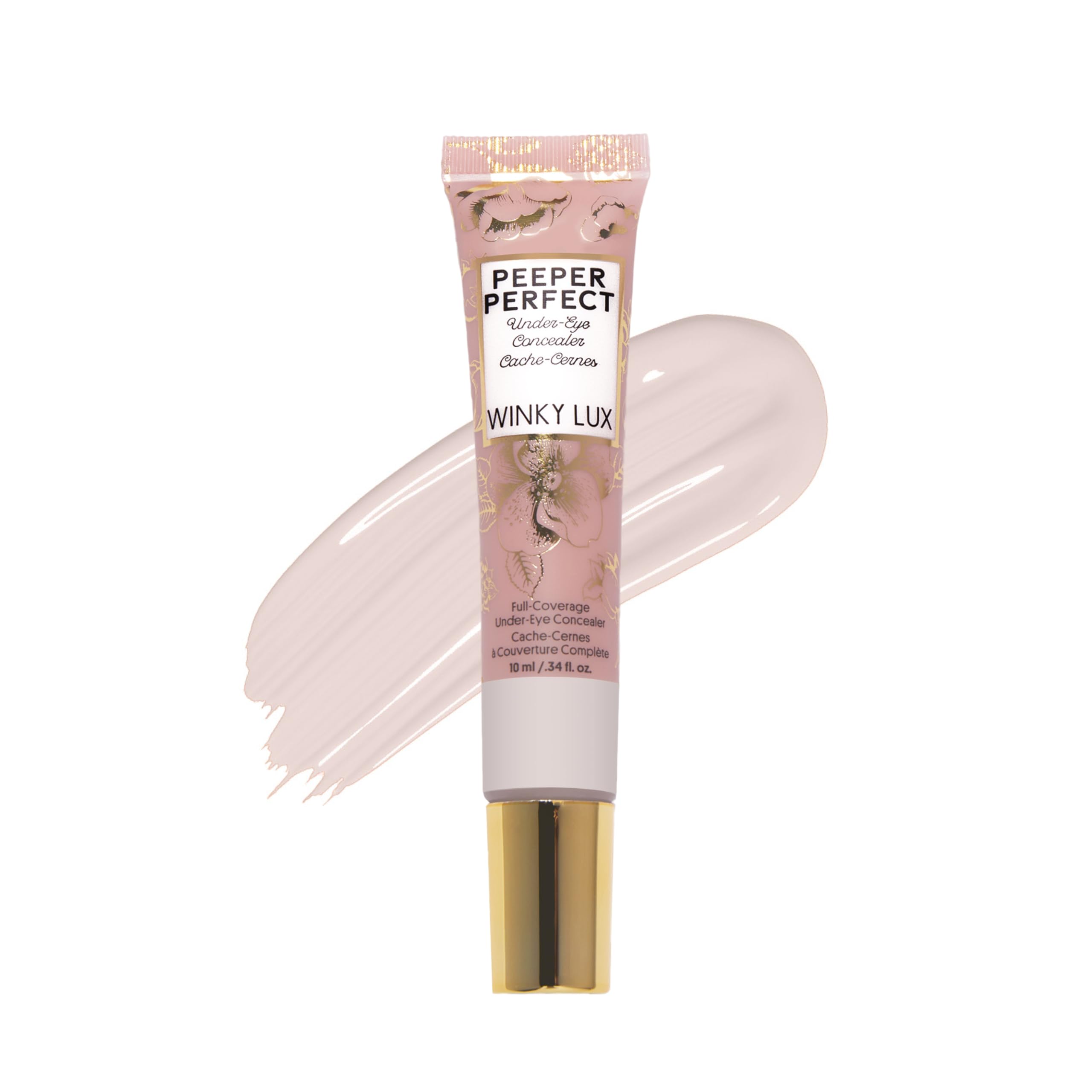 Winky Lux Peeper Perfect concealer tube application for full coverage.