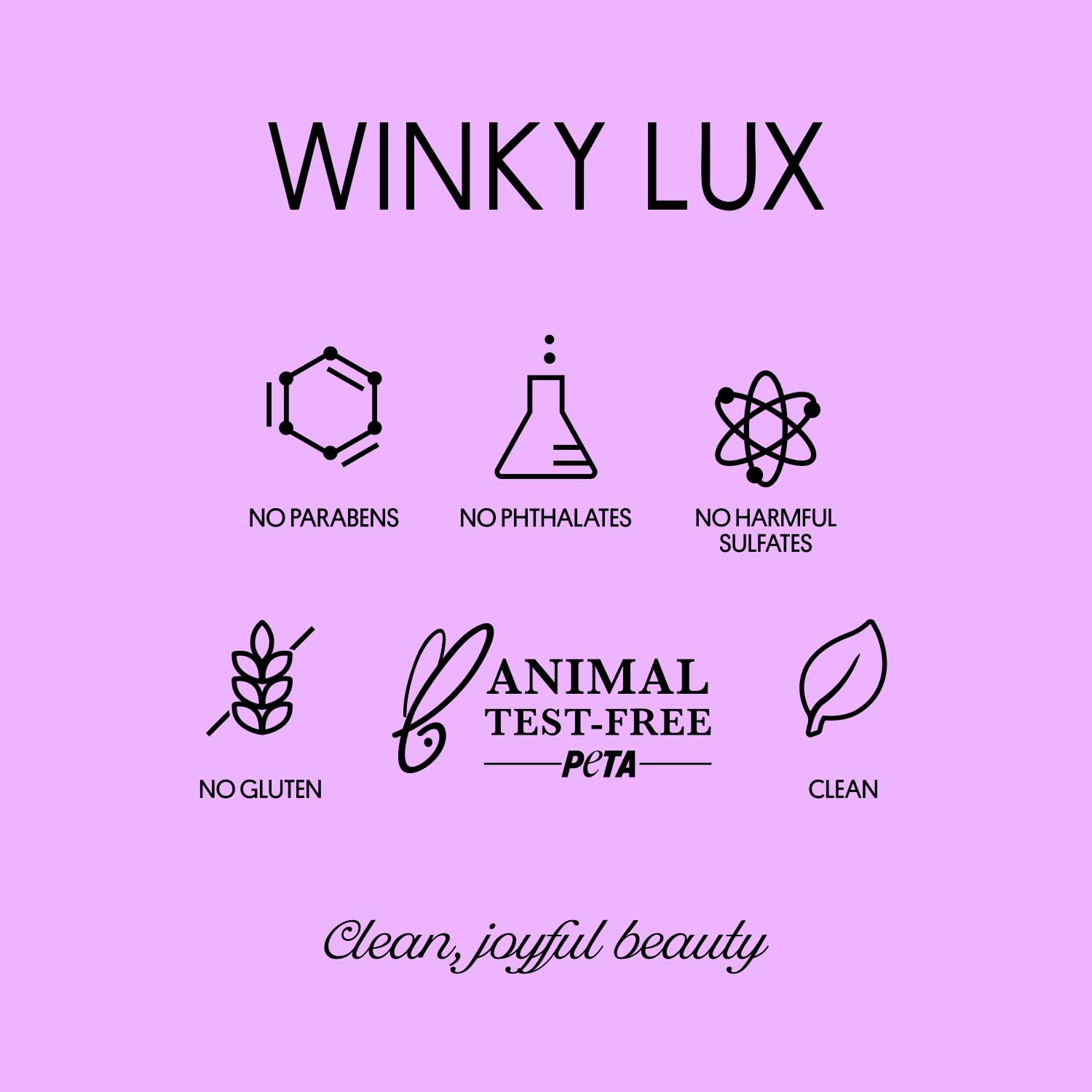 Winky Lux Peeper Perfect waterproof finish resists sweat and humidity.