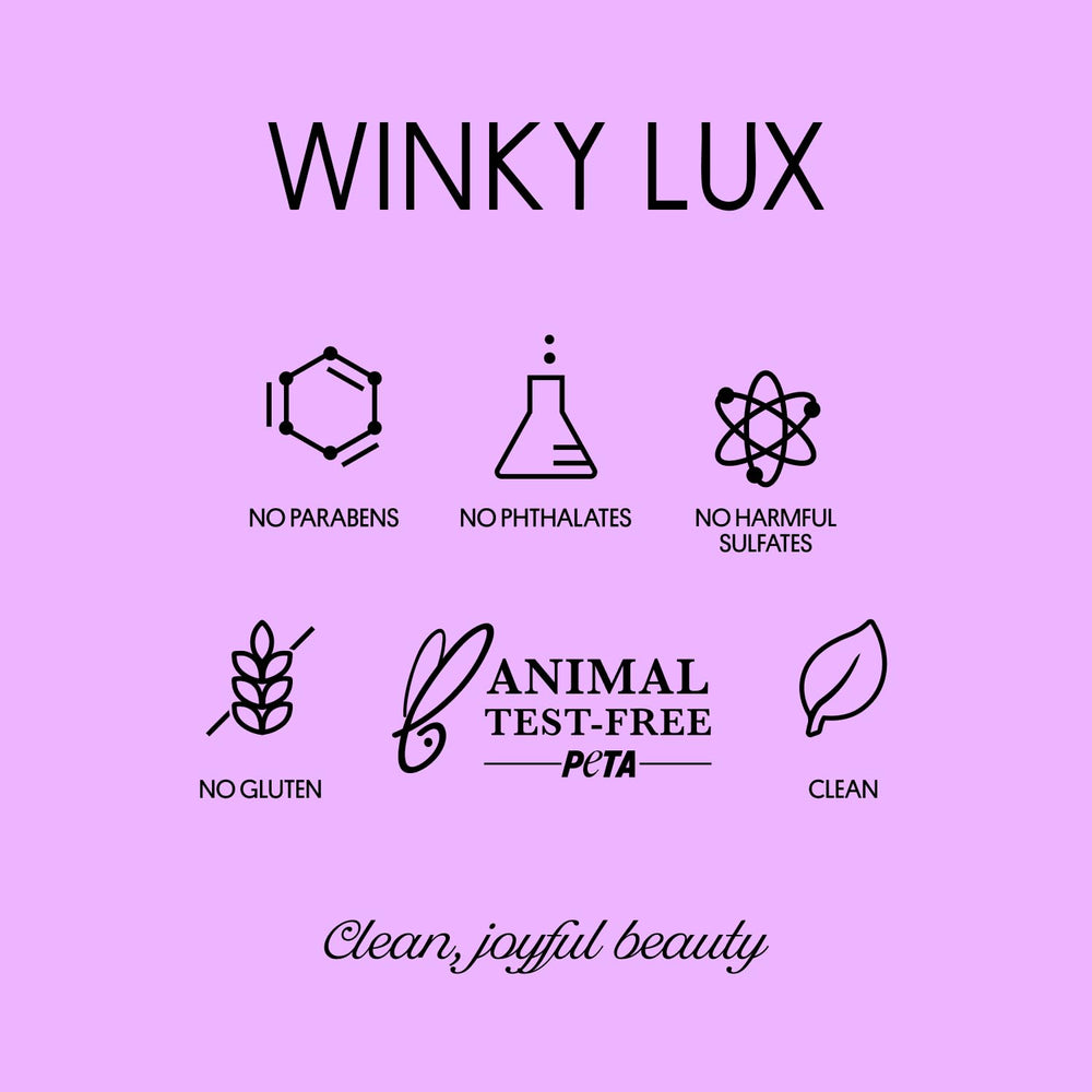Winky Lux Peeper Perfect waterproof finish resists sweat and humidity.