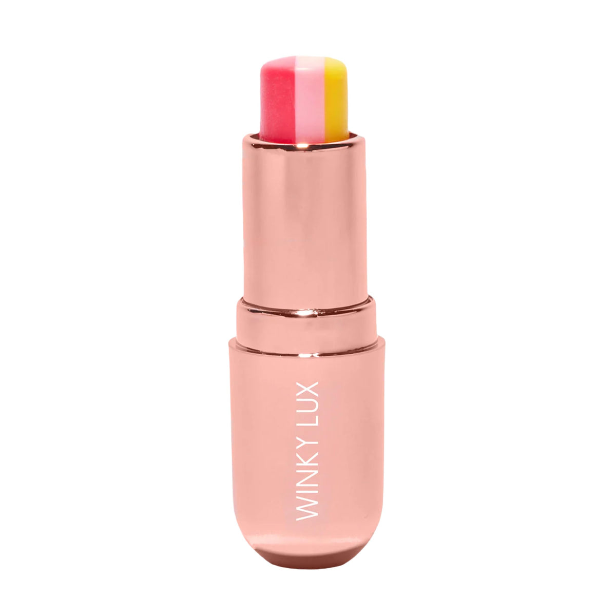 Winky Lux Pink Lemonade balm packaging highlights clean color and vegan formulation.