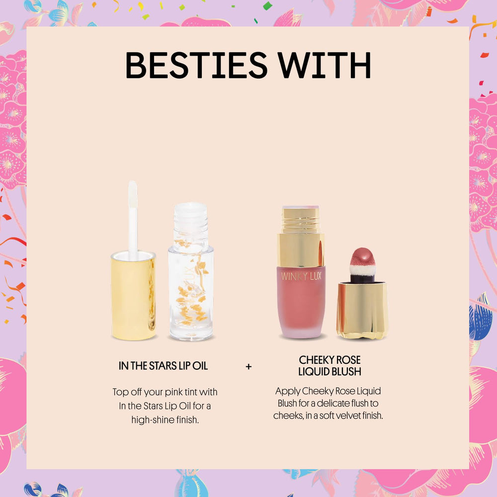 Winky Lux Rainbow Glitter Confetti Balm clean-ingredients label reinforces vegan and cruelty-free claims